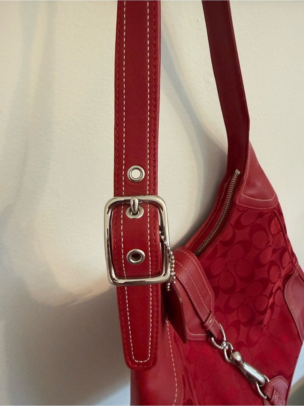 Red Coach Purse - Picture 9 of 11